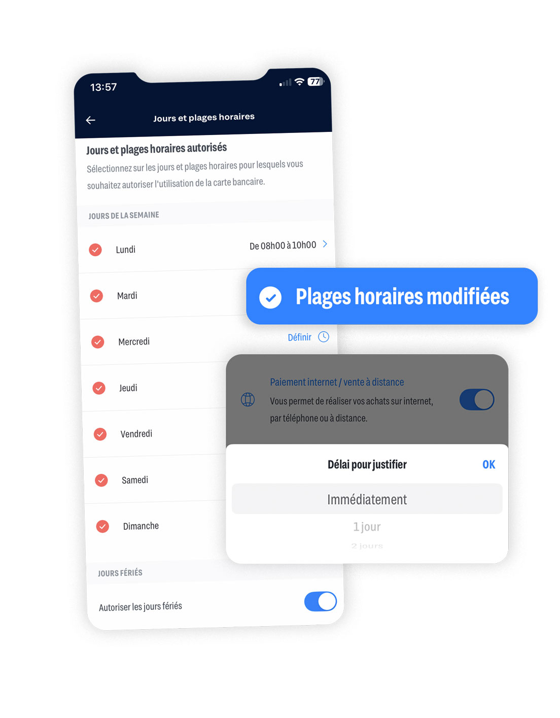Paramétrage cartes